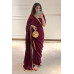 Maroon Saree